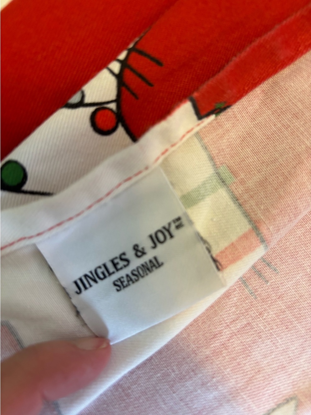 Jingle & Joy Seasonal- Christmas Cats Fabric Shower Curtain-Red - Picture 5 of 7